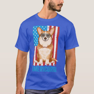 T-shirt Americorgi, Dog Gifts For Dog Lovers, Corgi Womens