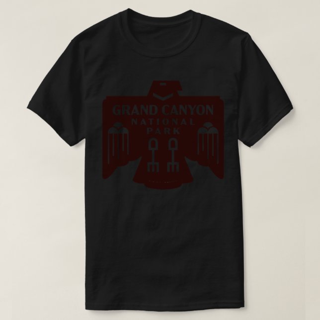 T-shirt Amérindien Bird Grand Canyon National Park Br (Design devant)