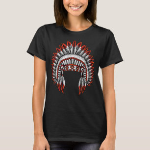 T-shirt Amérindien Costume de coiffure pour coiffure D