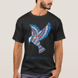 T-shirt Amérindien Demi Moon Bay Kingfisher Bird