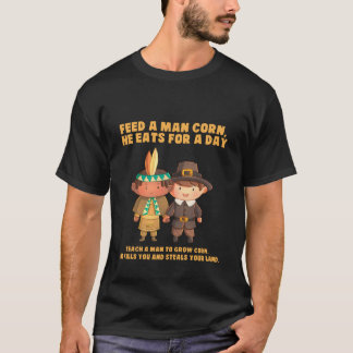 T-shirt Amérindien Drôle Thanksgiving