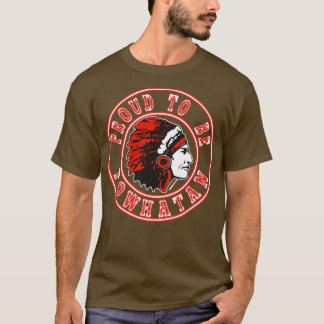 T-shirt Amérindien fier d'être powhatan
