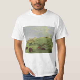 T-shirt Amérindiens d'époque, Poursuite du bison par Catli