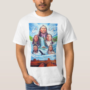 T-shirt Amérindiens Peinture Modèle Mens Moderne