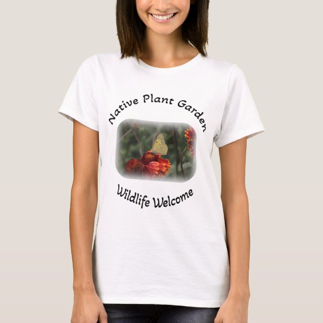 T-shirt Amérindiens plante jardin faune bienvenue (Devant)