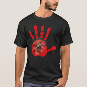 T-shirt Amérindiens Red Hand Indien T