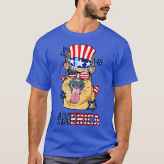 T-shirt Amérique Allemand Berger Propriétaire 4 juillet ch