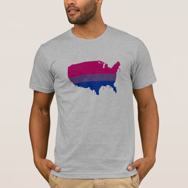 T-shirt Amérique bisexuelle (Devant)