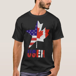 T-shirt Amérique Canada Drapeau Amérique Canada États-Unis