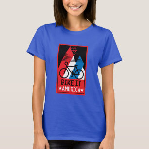 T-shirt Amérique cycliste