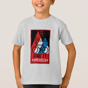 T-shirt Amérique cycliste