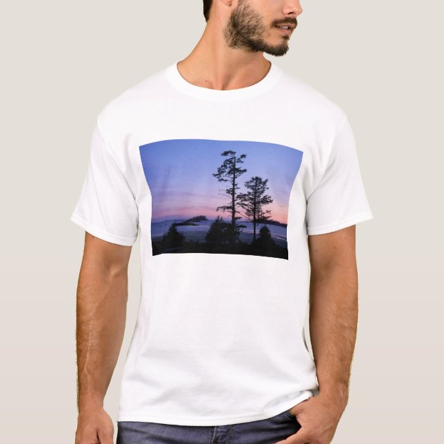 T-shirt Amérique du Nord, Canada, île de Vancouver, arbres (Devant)