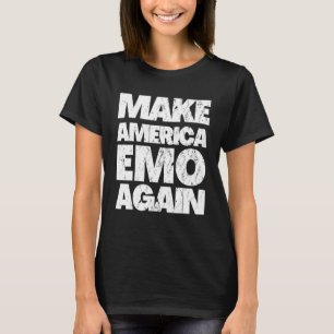 T-shirt AMÉRIQUE EMO DE NOUVEAU Goth Emo US