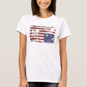 T-shirt Amérique en détresse - À l'envers du drapeau
