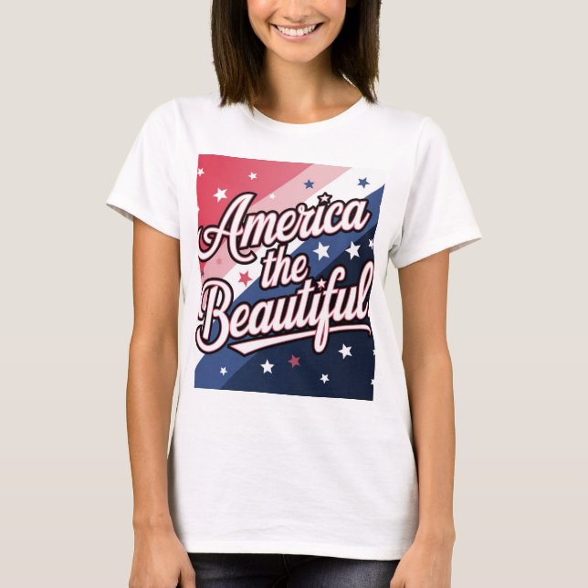 T-shirt Amérique Le Beau (Devant)