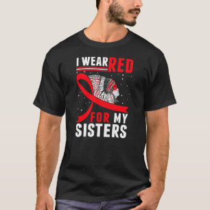 T-shirt Amérique native MMIW Sensibilisation Je porte le r