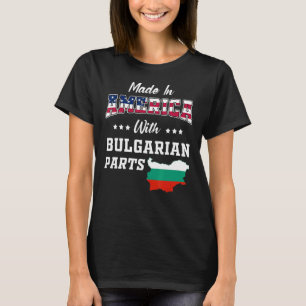 T-shirt Amérique Parties bulgares Bulgarie Carte USA Drape