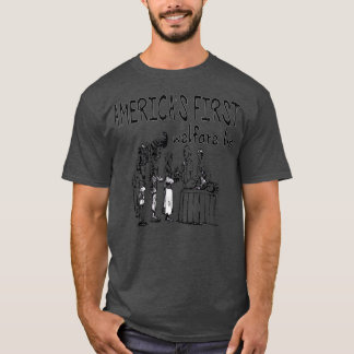 T-shirt Amérique, première ligne de protection sociale