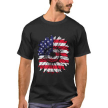Amérique Sunflower USA Drapeau américain 4 juillet
