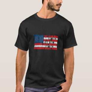 T-shirt Amérique Terre de la maison libre des braves