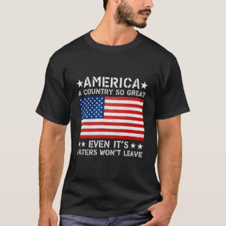 T-shirt Amérique un pays si grand que même ses ers ne part