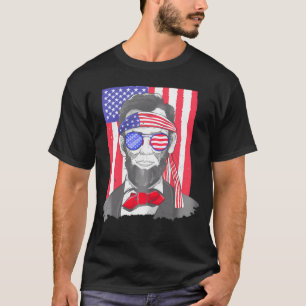 T-shirt Amérique Usa Abe Lincoln 4 juillet Hommes garçons