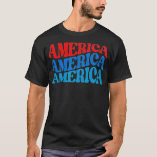 T-shirt Amérique vintage Quatrième juillet américain corre