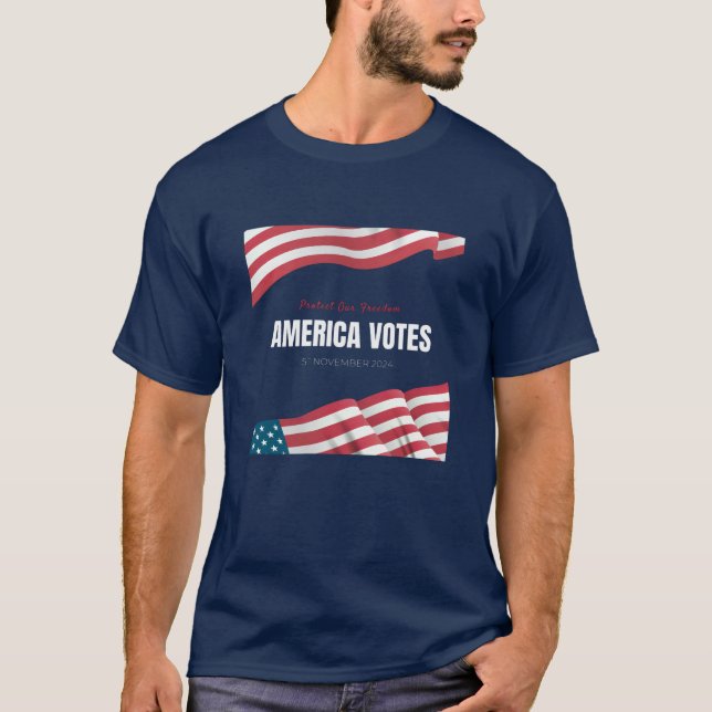 T-shirt Amérique vote 2024 (Devant)