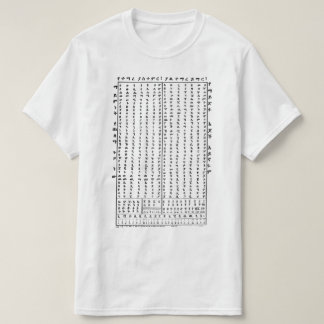 T-shirt amharique éthiopien d'affiche d'alphabet