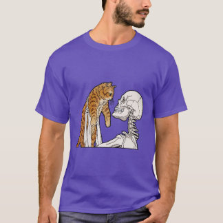 T-shirt ami chat orange