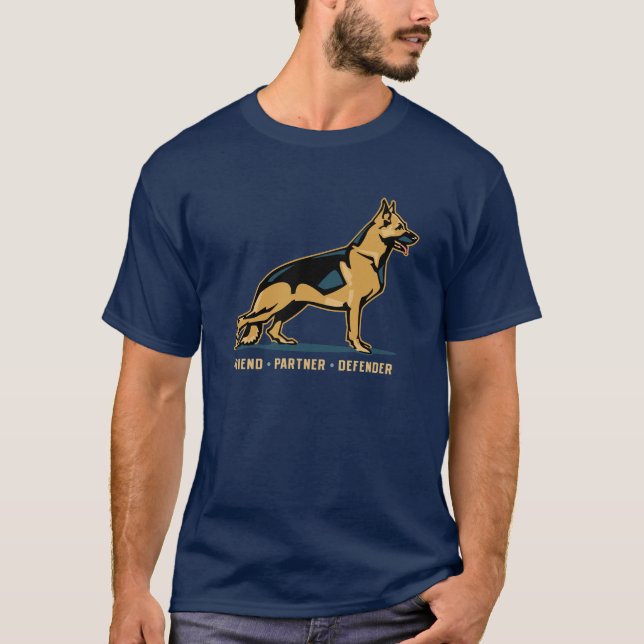 T-shirt Ami de berger allemand (Devant)