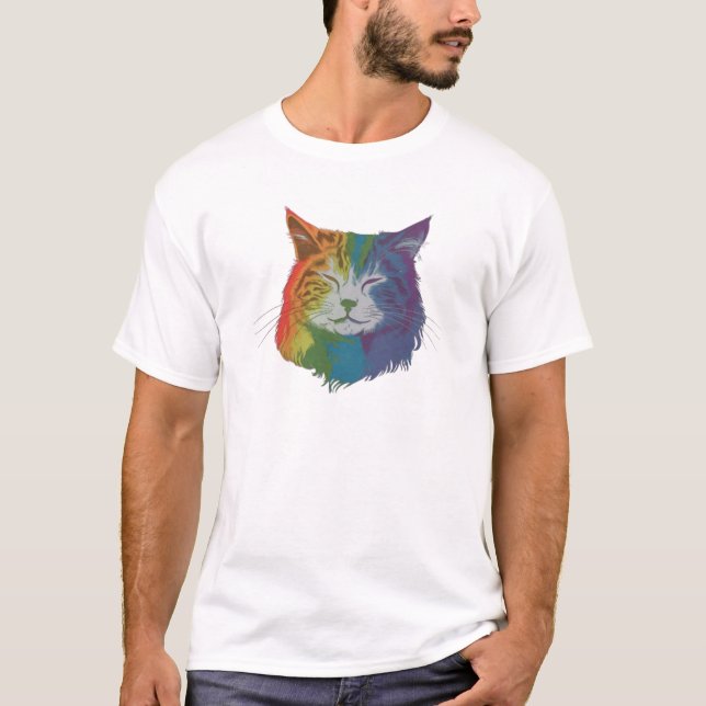 T-shirt Ami de chat (Devant)