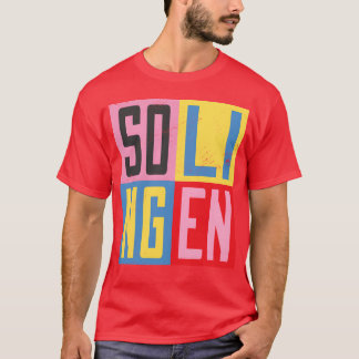 T-shirt ami de la conception de la ville de Solingen