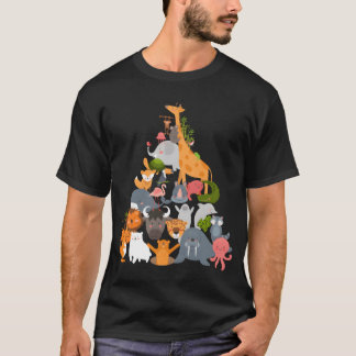 T-shirt Ami de la pyramide animale Zoorip