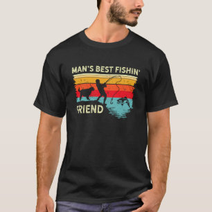 T-shirt Ami de pêche Retriever doré Meilleur ami de l'homm