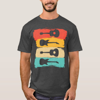 T-shirt Ami des guitares vintage
