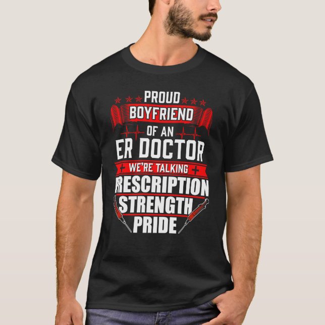 T-shirt Ami fier d'un docteur d'ER de chambre de secours (Devant)