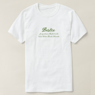 T-shirt Ami Groupe Green Beige Bach
