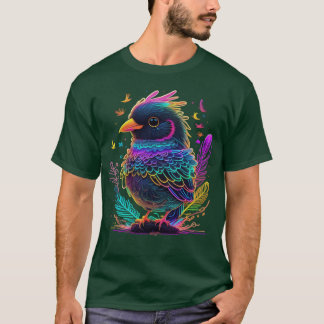 T-shirt ami oiseau dynamique