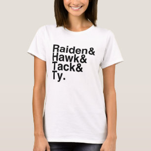 T-shirt Ami Raiden, faucon, pointe, Ty de livre