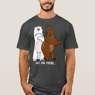 T-shirt Amies amusantes de l'ours