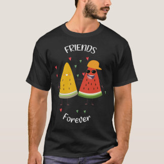 T-shirt Amies amusantes de pastèque pour toujours