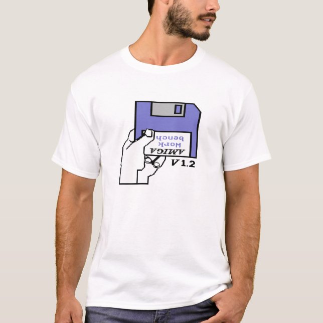 T-shirt Amiga démarrent le logo de 1,2 bottes (Devant)