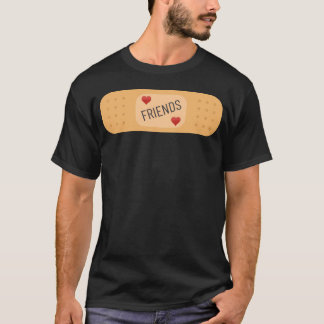 T-shirt Amis bandaid Amitié peut guérir les blessures amis