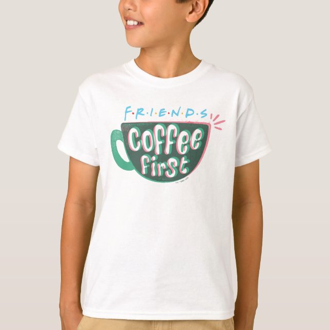 T-shirt AMIS™ | Café d'abord (Devant)