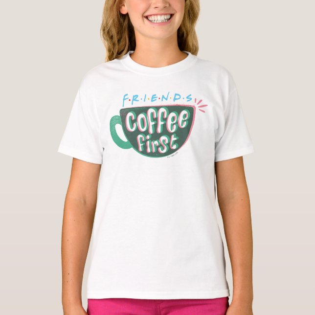 T-shirt AMIS™ | Café d'abord (Devant)