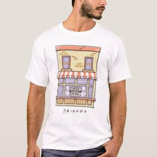 T-shirt AMIS™   Central Perk Cartoon Coffee Shop