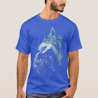T-shirt Amis classiques vintage loup