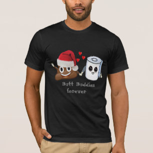 T-shirt amis de bout de papier hygiénique de décharge