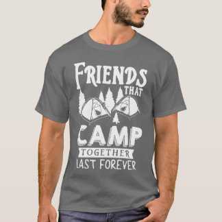 T-shirt Amis de camping pour toujours